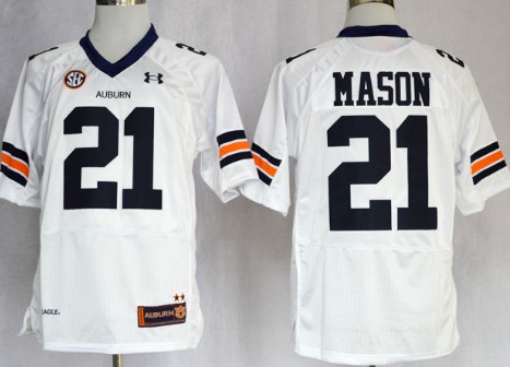 Auburn Tigers #21 Tre Mason White Jerseys